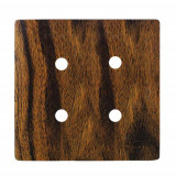 Placa p/ 4 Furos 4x4 - Novara Ebano 